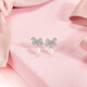 Saturday Fortune Silver Pearl Earrings Bow Earrings Birthday Gift X0912836 5.5-6.5mm Pair