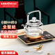 KAMJOVE spring-type fully automatic water-filling electric kettle, glass kettle, smart electric tea stove, thermal insulation, complete tea set H19 H17 upgraded lifting beam 0.8 liter