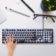 罗技（Logitech） K845 有线机械办公键盘 游戏电竞 朋克复古键盘外设电脑笔记本节日礼物 diy个性键帽 K845(红轴)+经典朋克键帽-黑