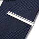 North Martin high-end business simple shirt clip men's tie clip collar clip silver horizontal line