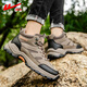 
Huili hiking shoes men's outdoor non-slip wear-resistant sports shoes men's comfortable thick-soled work shoes men 1109 khaki 44