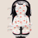 Baby stroller cotton seat cushion, universal for all seasons, front and back, double-sided summer ice silk mat with headrest and thickened armrest cover, safety belt cover [front autumn and winter cotton cushion, reverse summer mat] Calf widened type (width 45cm, height 76cm)