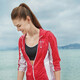 Pathfinder (Toread) Vêtements de crème solaire pour les femmes et les hommes Tie de printemps et d'été UV extérieur anti-pulvérisation et anti-trench à peau respirante 719 Men-Orange rouge / bleu étroit M