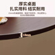 Zhuobo round table dining table round table side table coffee table coffee table reception table BQT02 walnut color 60cm