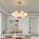 Grand View Garden (DGY) Einfaches Wohnzimmer Kronleuchter kreatives Schlafzimmer Leichte Mondblase Hanging Linie Leichter Cartoon Planet Kronleuchter Zhongshan Lampe 001o 9734 Golden 13-Kopf-Drei-Farbkugel 12 cm