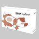 Yalu cat belly pillow memory foam pillow core men's pillow core single household single cervical pillow Moon Yellow QL [900g] 55*35cm cat belly pillow + gift box packaging