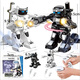 Dahuixia Early Education Intelligente Fernbedienung Roboter-Roboter-Wettbewerb High-Tech-Programming aufladen Fußball Kinderspielzeug Jungen und Mädchen Aufladung Gelb + Blau + Ball 2 + 4 Tore Standard