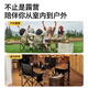 Pelliot folding chair outdoor chair camping chair portable picnic fishing backrest folding stool 16105717 khaki