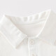 Auro Mesa boys summer short-sleeved suit polo shirt T-shirt casual shorts fashion children sports two-piece set white 90