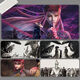 Bad man ink painting Zhang Zifan surrendered the minister mouse pad large boy animation game desktop soft pad lock edge customization Four corpse ancestors gathered [BB-694] 90 cm * 40 cm * 5mm thickness