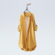 Yimuqi recogido camisa de algodón de manga larga para mujeres a mitad de longitud 2022 chaqueta de primavera y otoño nueva cárdigan literario cálvula 679 m