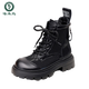 Specht Mesh Leder Martin Stiefel für Frauen 2025 Sommer neuer britischer Stil dicker alleinerhöhen verstärkt dünne kurze Stiefel atmungsaktive hohle Mesh Boots Beige 37