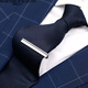 North Martin high-end business simple shirt clip men's tie clip collar clip silver horizontal line