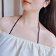 
Kunsui thin shoulder strap underwear extended back cross halter bra extended belt beautiful back invisible exposed bra replacement belt [black + white + skin] 5mm wide extended underwear strap 3 pairs
