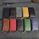 Rolls Minjor Cowhide Car Key Sac Men's Great Cuir rétro Crazy Horse Couiner Change Card Carte Maison de rangement Maison de rangement Femmes Brun 7 * 2 * 12,8 cm
