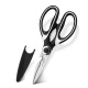 Shibazi writer's multi-functional bottle cap and walnut kitchen scissors SB3011 (including protective cover)