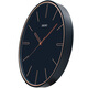 
SEIKO Japanese Seiko Clock 11-inch 28cm sweep seconds simple modern personalized bedroom living room curved glass wall clock dark blue QXA739L