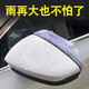 Nanzhi car rearview mirror, rain brow, reversing mirror, rain shield, universal reflector, car rain guide, rain plate artifact, universal wind guide, rain brow - black 1 pair