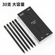 Deli 2b pencil for primary school students first grade kindergarten children hb pencil exam continuous core hexagon green pole writing sketch pencil second grade card pencil 2 ratio pencil NS723 2B black wood 30 pieces/box