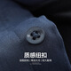 Shanshan (FIRS) plus samt warmes langärmeliges Hemd für Herrenkoralle Velvet Herbst Neues Festkörper-Shirt-Shirt 673 Haze Blue 42