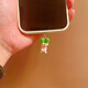LIEI Cute and funny vegetable sausage mouth mobile phone dust plug pendant charging plug typec bestie couple jewelry gift funny broccoli dust plug anti-lost rope oval type-c (Apple 15 is also oval)