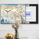 YIJLJ modern simple meter box decoration painting Nordic creative silent clock hanging painting without punching hydraulic distribution box mural fresh green plant KDT15869 70*50 (accommodation 60*40) right push and pull