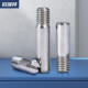 M2-M10 304 Tornillo de ranura sin ranura de acero inoxidable de colas de colas de colas cilíndrica de rosca cilíndrica de rosca cilíndrica de colas cilíndrica GB878 M2*8 [10 píldoras]