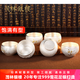 
Maolin Silver Pot orchid 999 foot silver tea set silver teapot tea cup tea ceremony home kung fu brew teapot owner cup one pot 4 cup + 1 fair cup total about 675g