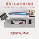 RKS98 customized mechanical keyboard 2.4g wireless Bluetooth wired three-mode top structure full key hot-swap rgb smart color screen metal knob e-sports gaming computer office ultramarine RGB [three-mode hot-swap] glacier shaft