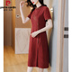 Pierre Cardin Brand Xi Grandma Mariage de mariage Banquet Emulation de soie Cloud parfum Cloud SA Robe pour femmes Mothers d'âge moyen d'été Amélioration du Cheongsam Gift 6231 Green XL