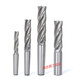 Inlaid carbide spiral milling cutter with extended blade tungsten steel end mill straight shank taper shank 4 flutes 30 32 40 * 200 30 * 80 flute length * 4 flutes