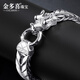 Jin Duoxi pt950 platinum bracelet men's high-end platinum bracelet men's fashionable and generous personality solid wide faucet bracelet about 20cm wide about 11.7mm about 45.72 grams