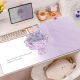 
Ye Yu purple butterfly flower mouse pad super large high-value girl wrist guard computer office writing mat table pad RK-3893丨Purple thickened lock edge 37 cm * 25 cm 2MM
