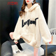 Ihr koreanischer koreanischer niedlicher Lamm Velvet Kaninchen -Ohr -Sweatshirt für Frauen im Winter plus Samt verdickte Schüler locker mittelgroße Top [9905] Pink [hinzugefügt plus samtig verdickter] M 110jin [Jin ist 0,5 kg]
