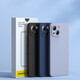 Pinsheng gilt für Apple 13 Mobiltelefonkoffer iPhone 13 Flexible Flüssigschutzhülle Vollaufladung Anti-Fall 13 Ultra-dünn Soft Shell Gerade Edge Mobilfunkhülle Blau