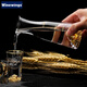 WINEWINGS gold foil white wine cup Jinshan wine divider with scale household small wine glass liquor cup white wine wine set 100ml Jinshan wine divider
