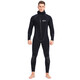 Swimming speed (Yon sub) YON SUB wetsuit one-piece thickened hooded wetsuit snorkeling suit 5mm winter swimming thermal suit cold-proof surfing suit black 5MM thickness XL