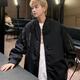 Phoenix Frühlings- und Herbst -Herrenjacke Loose Trendy Casual Herrenkleidung Insatile Paare High Street Fluganzug Jacke hy679 schwarz xl