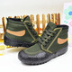 Heqinya summer migrant workers wear-resistant farmland shoes breathable liberation shoes thick sole yellow rubber shoes labor protection shoes men's construction site high-top shoes 3531 General Nigao size 35 others