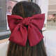 Red bow headband hairpin female back head clip hairpin children's clip Japanese student jk hair accessories headband burgundy