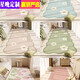 Star night ins style bedroom long bedside blanket master bedroom bed front carpet children's room pink small fresh and thick blue background daisy thickened crystal velvet does not hide gray and easy to beat 120*180cm soft and comfortable