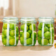Baijie glass sealed jars, 3 packs of 1000ml storage jars, household glass bottles, wine bottles, pickle bottles, pickled Laba garlic jars
