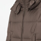 Jnby/Jiangnan tela Otoño e invierno Down Jacket para mujeres Diseño tridimensional Collar mangas largas 5o0c13660 209/marrón oscuro L