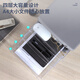 
Deli A4 desktop file cabinet with lock drawer type plastic file rack storage file box file frame cabinet 9794/4th floor (with lock) gray