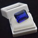 Zhenqian Sri Lankan sapphire loose stone rectangular ring surface gemstone blue ring main stone 5a tanzanite blue rough stone 5X7MM sapphire