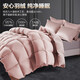 Boyang (BEYOND) Boyang Home Textile Down Quilt 95% White Goosevelt Quilt Thickened Warm Quilt Winter Anti-Down Fabric Double Quilt Core 95 White Goosevelt Winter Quilt (Dark Pink) 150*210cm