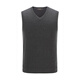 YOUNGOR sweater vest for men, machine washable wool worsted wool, anti-pilling and anti-static to improve experience, dark gray YBQW615198CVA L 105cm