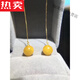SNQP selected quality natural beeswax transfer beads earrings ear wire S925 silver gold plated inlay European design design picture color