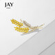 Jay wheat ear brooch, high-end women's accessories corsage, birthday gift for mother, mother-in-law and elders