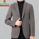 Mengtejiao Suit en laine décontracté importé Veste pour hommes Automne et hiver Business Coréen Version coréenne double face Cashmere Tweed Business Suit 3268 Modèles: Black 180/52
